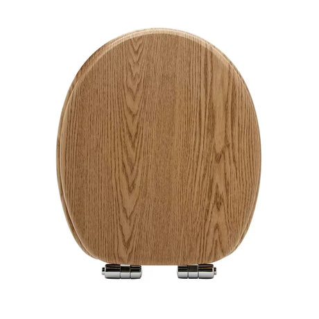DESKA sedesowa Glacera z MDF z folią PVC w dekorze bardolino, z zawiasami soft Close i mocowaniem Easy.