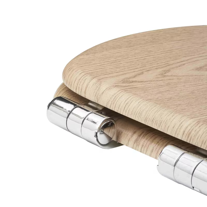 DESKA sedesowa Glacera z MDF z folią PVC w dekorze bardolino, z zawiasami soft Close i mocowaniem Easy.