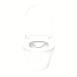 Glacera Ava compact miska WC wisząca bez układu spłukującego w kolorze białym z ukrytym mocowaniem.