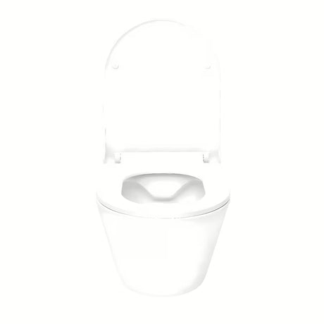 Glacera Ava compact miska WC wisząca bez układu spłukującego w kolorze białym z ukrytym mocowaniem.