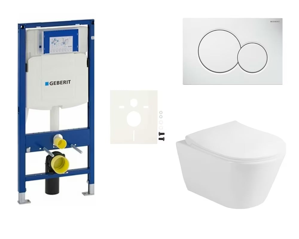 Zestaw WC podtynkowy Glacera Ava z modułem instalacyjnym Geberit Duofix pro do montażu podtynkowego