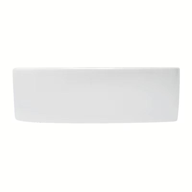 Biała prawa narożne mała umywalka Glacera Bigio 42x29,5 cm bez przelewu z otworem na baterię po prawej stronie.