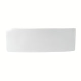 Biała ceramiczna narożne mała umywalka Glacera Bigio 42x29,5 cm z otworem na baterię po lewej stronie