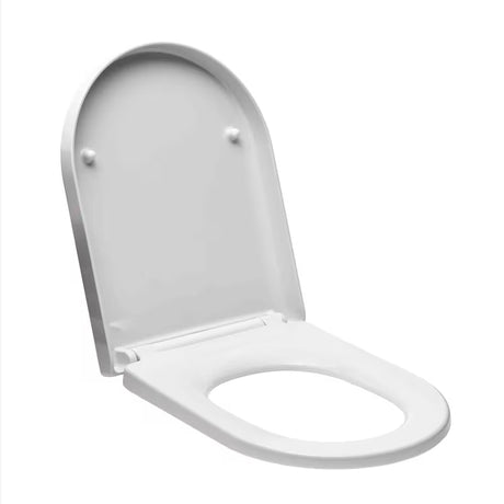 Biała uniwersalna DESKA sedesowa Glacera Easy z duroplastu z systemem EasyLock i metalowymi zawiasami