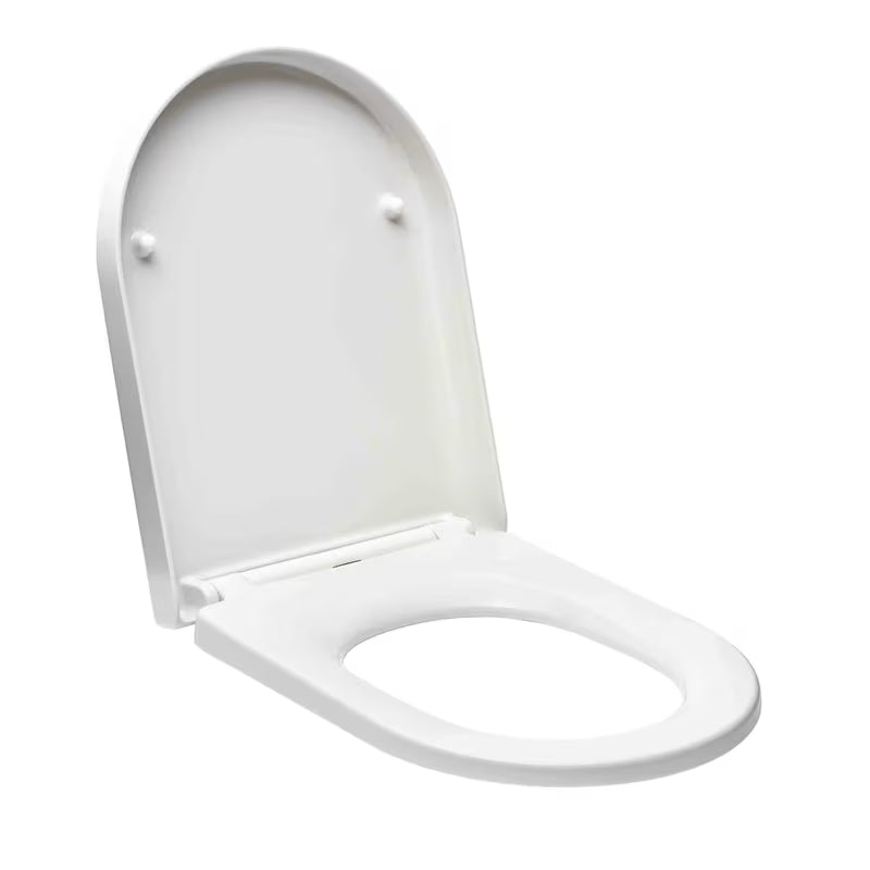 Biała DESKA sedesowa Glacera Easy z duroplastu z cichym soft Close opadaniem i mocowaniem EasyLock