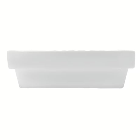 Biała ceramiczna mała umywalka Glacera Project 45x24 cm z otworem na baterię po prawej stronie