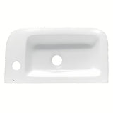 Biała ceramiczna mała umywalka Glacera Project 45x24 cm z otworem na baterię po prawej stronie