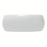 Okrągła biała ceramiczna umywalka nablatowa  Glacera Vallone bez przelewu