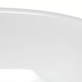 Okrągła biała ceramiczna umywalka nablatowa  Glacera Vallone bez przelewu