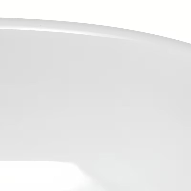 Okrągła biała ceramiczna umywalka nablatowa  Glacera Vallone bez przelewu
