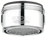Chromowany perlator Grohe z gwintem zewnętrznym M 24 x 1 i powłoką Grohe StarLight