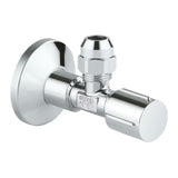 Zawór kątowy Grohe Chrome pro do montażu ściennego z metalowym uchwytem i rozetą