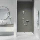 Słuchawka prysznicowa Grohe Rainshower 130 SmartActive w wykończeniu supersteel z trzema rodzajami strumienia