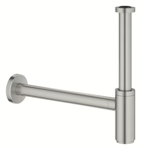 Syfon umywalkowy Grohe supersteel DN 32 z dużą rozetą i zakręcanym korkiem