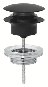 Umywalkowa odpływ Grohe w kolorze Phantom Black z korkiem klik-klak