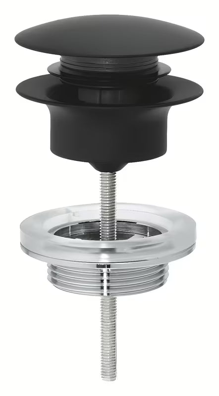Umywalkowa odpływ Grohe w kolorze Phantom Black z korkiem klik-klak