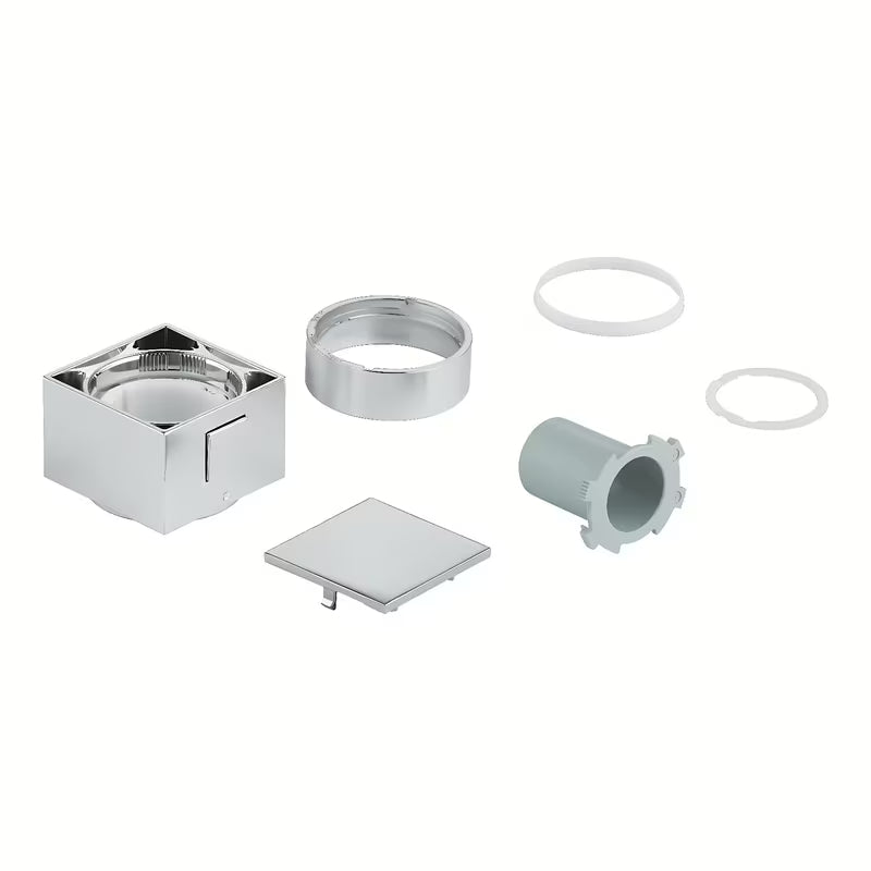 Grohe Grohtherm Cube uchwyt regulacji temperatury w chromowanym wykończeniu z przyciskiem SafeStop