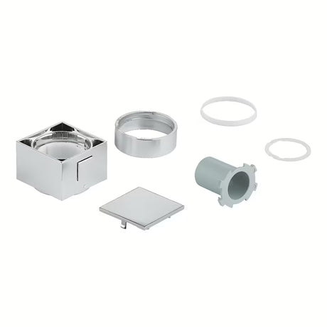 Grohe Grohtherm Cube uchwyt regulacji temperatury w chromowanym wykończeniu z przyciskiem SafeStop