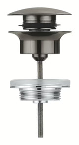 Odpływ do umywalki Grohe w wykończeniu brushed hard graphite z korkiem klik-klak