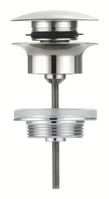 Umywalkowa odpływ Grohe w wykończeniu supersteel z korkiem klik-klak