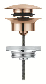 Grohe odpływ do umywalki z korkiem klik-klak w wykończeniu brushed warm sunset.