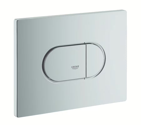 Przycisk spłukujący Grohe Arena Cosmopolitan w wykończeniu chrome-matt pro spłukiwanie 2-funkcyjne lub start/stop