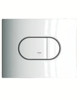 Przycisk spłukujący Grohe Arena Cosmopolitan w wykończeniu chrome-matt pro spłukiwanie 2-funkcyjne lub start/stop