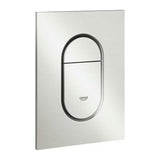 Przycisk spłukujący przycisk Grohe Arena Cosmopolitan S w wykończeniu supersteel pro stelaże podtynkowe