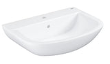 Umywalka wisząca Grohe Bau Ceramic 65 w kolorze białym z przelewem i otworem pro baterię