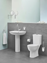 Umywalka wisząca Grohe Bau Ceramic 65 w kolorze białym z przelewem i otworem pro baterię