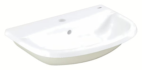 Umywalka wpuszczana W Blat Grohe Bau Ceramic 55 w kolorze alpine white, z przelewem i otworem na baterię pro