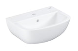 Wiszące mała umywalka Grohe Bau Ceramic 45 453 × 354 mm w kolorze alpine white, z przelewem