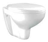 Miska WC Wisząca Grohe Bau Ceramic w kolorze białym Alpine White z bezkołnierzową konstrukcją Rimless