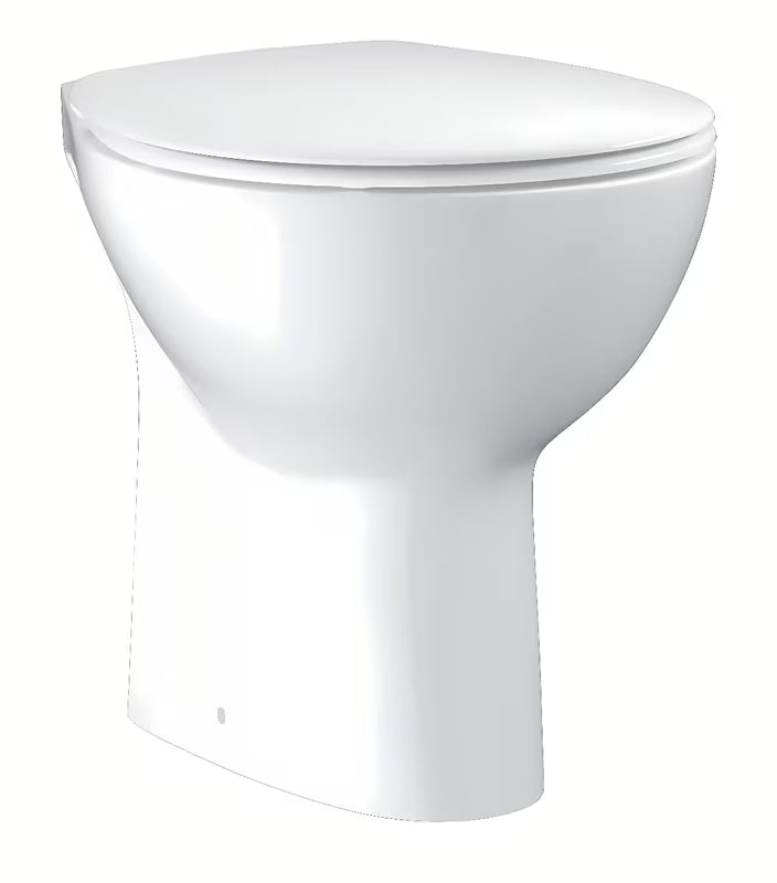 Stojący podłogowy MISKA wc Grohe Bau Ceramic Rimless w kolorze alpine white z odpływem poziomym