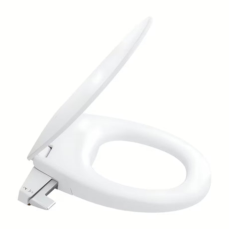 Manualna deska bidetowa Grohe Bau Ceramic z duroplastu z funkcją soft Close w kolorze alpine-white.