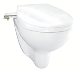 Manualna deska bidetowa Grohe Bau Ceramic z duroplastu z funkcją soft Close w kolorze alpine-white.