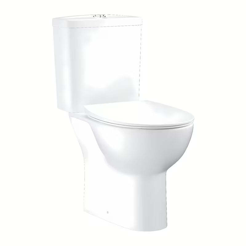 Białe KOMPAKT wc Grohe Bau Ceramic z miską Rimless i slim deską soft Close
