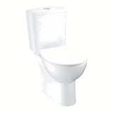 Białe KOMPAKT wc Grohe Bau Ceramic z miską Rimless i slim deską soft Close