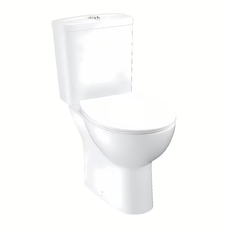 Białe KOMPAKT wc Grohe Bau Ceramic z miską Rimless i slim deską soft Close