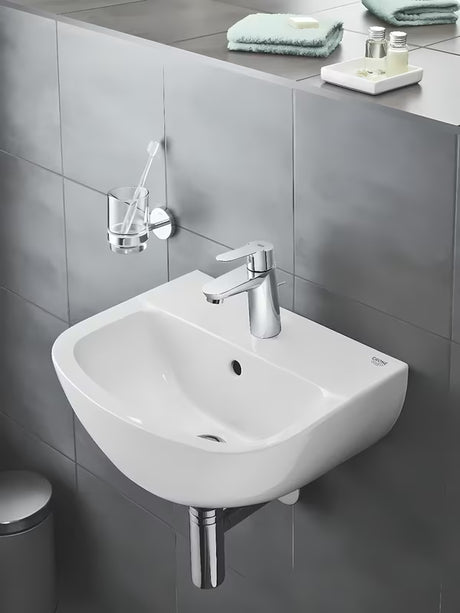 Chromowany uchwyt na mydelniczkę Grohe baucosmopolitan bez szklanki z ukrytym mocowaniem