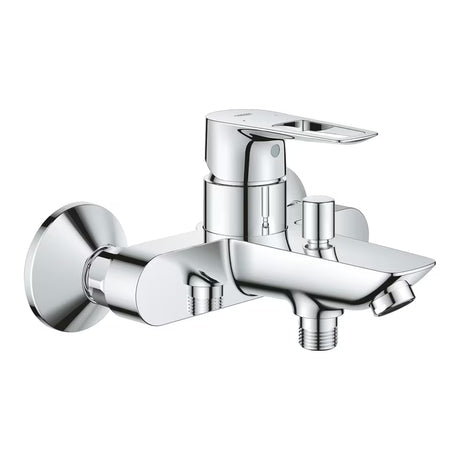 Jednouchwytowa ścienna bateria wannowa Grohe bauloop w wykończeniu chrom bez zestawu prysznicowego.