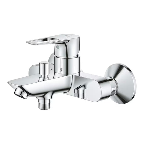 Jednouchwytowa ścienna bateria wannowa Grohe bauloop w wykończeniu chrom bez zestawu prysznicowego.
