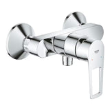 Grohe bauloop jednouchwytowa ścienna bateria prysznicowa w wykończeniu chrom bez zestawu prysznicowego