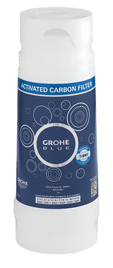 Aktywny węglowy filtr Grohe Blue pro systemy Grohe Blue do obszarów z miękką wodą poniżej 9° dKH.