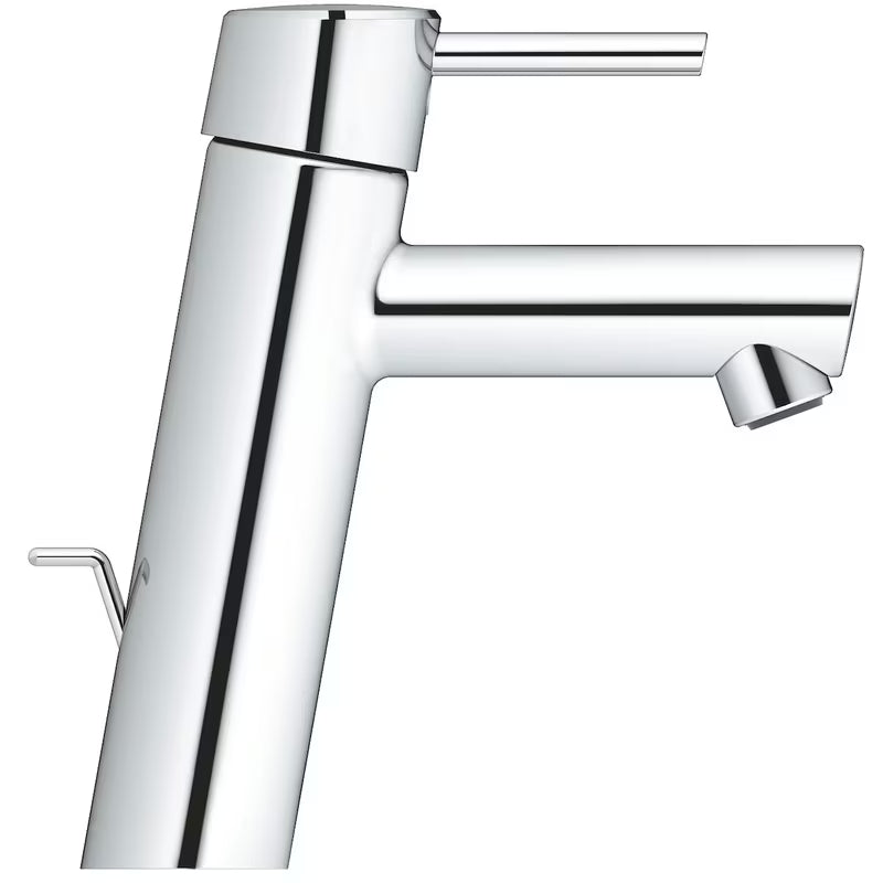 Chromowana bateria umywalkowa Grohe Concetto New z dźwignią i zestawem odpływowym