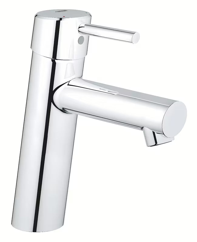 Chromowana bateria umywalkowa Grohe Concetto New w rozmiarze M bez odpływu z dźwignią