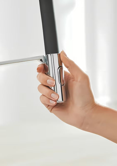 Chromowana bateria zlewozmywakowa Grohe Concetto New z wysoką obrotową wylewką i wyciąganą wylewką natryskową