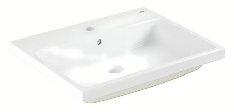 Wpuszczana umywalka wpuszczana w blat Grohe Cube Ceramic nablatowy  w kolorze alpine white