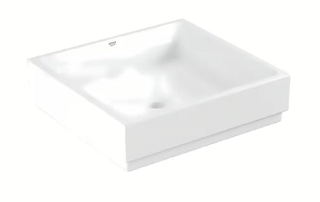 Grohe Cube Ceramic umywalka nablatowa 50 cm w kolorze alpejskiej bieli, bez przelewu