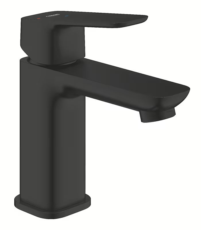 Grohe Cubeo bateria umywalkowa jednouchwytowa w kolorze czarny mat z klik-klak